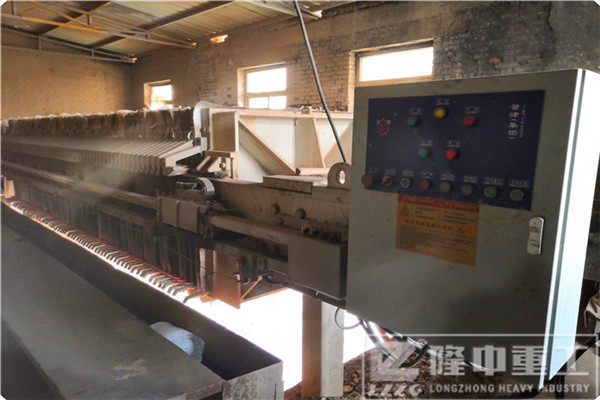 洗沙廠一年盈利增加，隆中板框壓濾機設備配置到位