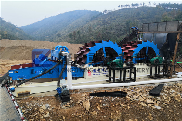 石英尾礦洗砂回收一體機設備時產(chǎn)300噸，尾砂再利用