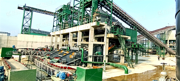 水洗砂生產(chǎn)線方案配置，要求兩月加工六萬噸石料，石子沙子都要